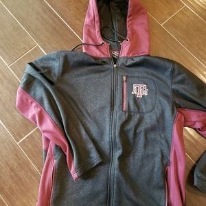 Gently worn Texas A&M zip hoodie sz L